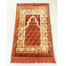 Load image into Gallery viewer, Muslim Quilted Prayer Rugs, Pilgrimage Mats, Mosque Rugs, Islamic Pilgrimage Prayer Mats