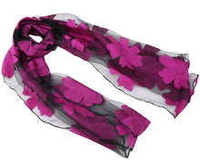 Load image into Gallery viewer, New Spring Summer Scarf Leaf Cut Flowers Scarves  Cover Up For Women Shawls - FUCHEETAH