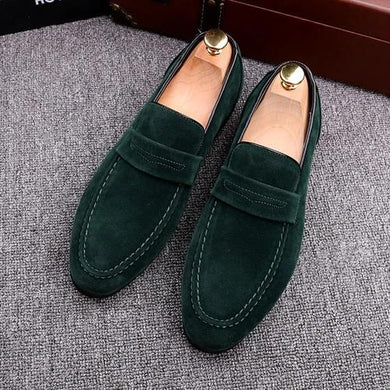 Black Men's footwear Luxury Slip-on Moccasins Casual Shoes - FUCHEETAH