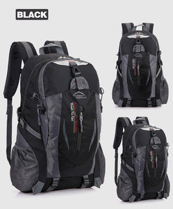New Unisex Nylon Travel Backpack Large Capacity Camping 15-inch Laptop Backpack Outdoor Hiking Bag - FUCHEETAH