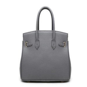 Women Large-capacity Handbag Shoulder Bags PU Litchi Pattern Platinum Bag Zipper Diagonal Crossbody Bag - FUCHEETAH
