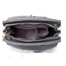 Load image into Gallery viewer, Women Large-capacity Handbag Shoulder Bags PU Litchi Pattern Platinum Bag Zipper Diagonal Crossbody Bag - FUCHEETAH