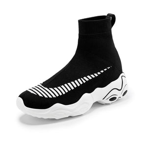 High Top Sneakers Women Elastic Socks Women Casual Shoes Unisex Trainers - FUCHEETAH