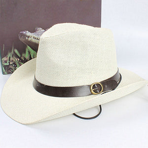 Women Summer Style Child sunhat Beach Men Hat Straw men\'s cowboy hats cap - FUCHEETAH