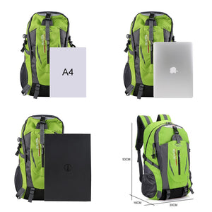 New Unisex Nylon Travel Backpack Large Capacity Camping 15-inch Laptop Backpack Outdoor Hiking Bag - FUCHEETAH
