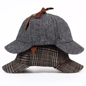 Sherlock Holmes Detective Hat Unisex Cosplay Accessories berets Men Women Two Brims beret - FUCHEETAH