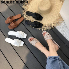 Load image into Gallery viewer, Women Brand Slippers Summer Slides Open Toe Flat Casual Shoes Leisure Sandal - FUCHEETAH