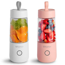Load image into Gallery viewer, 350ml Mini Portable Electric Fruit Juicer USB Rechargeable Smoothie Maker Blender Machine Sports Bottle Juicing Cup - FUCHEETAH
