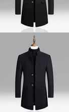 Load image into Gallery viewer, Samo Zaen Collection Winter Thick Slim Fit Stand Collar Mantel - FUCHEETAH
