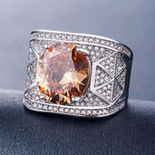 Load image into Gallery viewer, Luxury Solitaire Band Square Ring accessory - FUCHEETAH