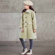 Laden Sie das Bild in den Galerie-Viewer, Baby-collar Middle And Big Children&#39;s Woolen Coat With Cotton Padded