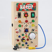 Load image into Gallery viewer, Children&#39;s Wooden Busy Board Switch Lights Circuit Board