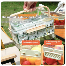 Cargar imagen en el visor de la galería, Portable Draining Vegetables Refrigerator Crisper Outdoor Picnic Basket Snacks Fruit Storage Box