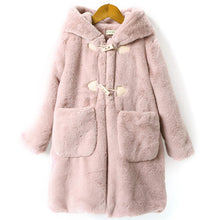 Laden Sie das Bild in den Galerie-Viewer, Thickened Faux Fur Coat For Big Kids