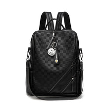 Charger l&#39;image dans la galerie, Fashion Checkerboard Backpack Casual Shoulder Bag All-match Shopping Travel Bags For Women