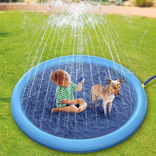 Cargar imagen en el visor de la galería, Non-Slip Splash Pad For Kids And Pet Dog Pool Summer Outdoor Water Toys Fun Backyard Fountain Play Mat