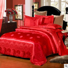 Load image into Gallery viewer, Luxury European Bedding Satin Jacquard Modal Cotton Tencel Set