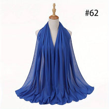Charger l&#39;image dans la galerie, Solid Color Veil Chiffon Hijab
