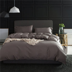 Pure color four-piece bedding Cover