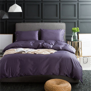 Pure color four-piece bedding Cover