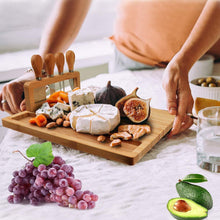 Charger l&#39;image dans la galerie, Bamboo cutting board bamboo tray cheese plate for your kitchen