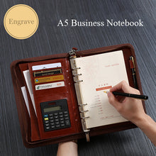 Cargar imagen en el visor de la galería, A5 Business Manager Folder Creative Zipper Bag Office Folder Work Meeting Record Book