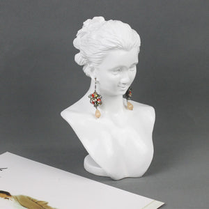 Jewelry Model Portrait Necklace Display Stand Earring Stand