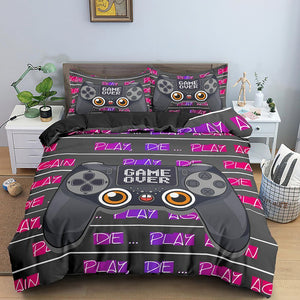 New Gamepad Kids Bedding Set Queen Size Duvet Cover Creative