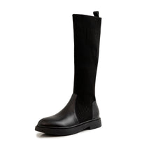 Cargar imagen en el visor de la galería, Leather High Boots Look Thinner Over The Knee Boots Women&#39;s Flat Bottom