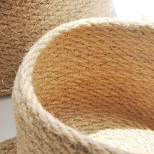 Cargar imagen en el visor de la galería, Japanese Style Linen Table Top Sundries Storage Basket