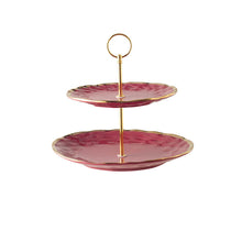 Charger l&#39;image dans la galerie, Nordic Minimalist Creative Ceramic Skewer Double-Layer Fruit Plate