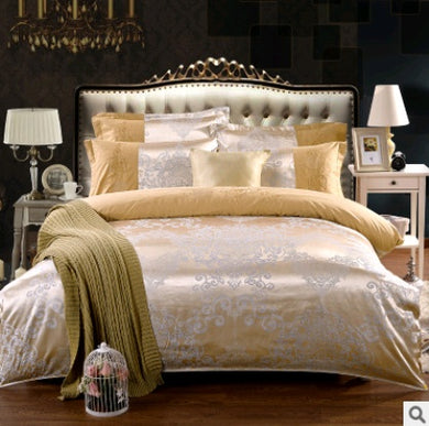 Luxury European Bedding Satin Jacquard Modal Cotton Tencel Set