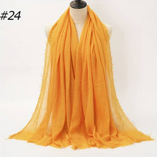 Load image into Gallery viewer, Wrinkle Bubble Hijab Soft Thin Breathable Gauze Solid Color