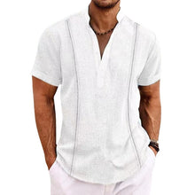 Laden Sie das Bild in den Galerie-Viewer, Men&#39;s Monochrome Short-sleeved Shirt