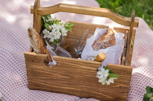 Cargar imagen en el visor de la galería, Convertible Folding Picnic Basket Tables