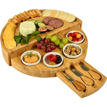 Charger l&#39;image dans la galerie, Bamboo Foldable Cheese Board for your kitchen