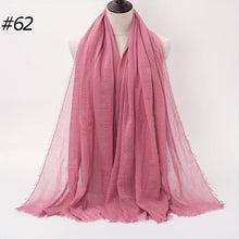 Load image into Gallery viewer, Wrinkle Bubble Hijab Soft Thin Breathable Gauze Solid Color