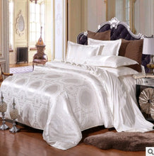 Charger l&#39;image dans la galerie, Luxury European Bedding Satin Jacquard Modal Cotton Tencel Set