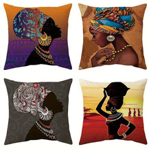 Load image into Gallery viewer, African American Girls Pillow Cover For Girls