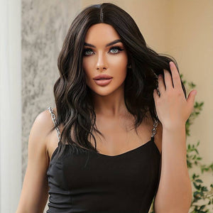 Long Curly Black Wigs Synthetic Women's Wigs For Daily Use