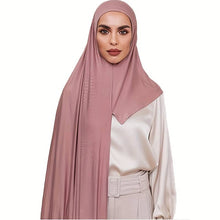 Charger l&#39;image dans la galerie, Solid Color Hijab Casual Long Scarf Windproof