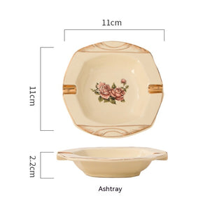 European-style Ceramic Tableware Household Rice Bowl Soup Dish & Plate Fruit Plate