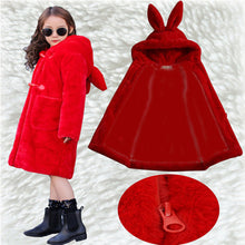 Laden Sie das Bild in den Galerie-Viewer, Thickened Faux Fur Coat For Big Kids