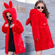 Laden Sie das Bild in den Galerie-Viewer, Thickened Faux Fur Coat For Big Kids