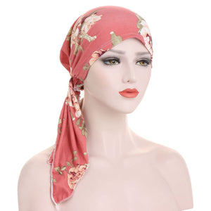 Curved Tail Turban Hat Flower