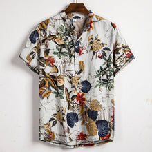 Laden Sie das Bild in den Galerie-Viewer, Samo Zaen&#39;s Slim shirt men contrast color printing shirt