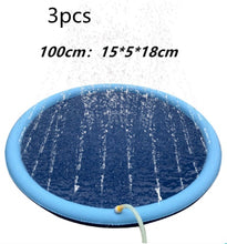 Charger l&#39;image dans la galerie, Non-Slip Splash Pad For Kids And Pet Dog Pool Summer Outdoor Water Toys Fun Backyard Fountain Play Mat