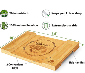 Bamboo Cheese Board & Cutting Board Kitchen Supplies charicuterie board