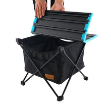 Cargar imagen en el visor de la galería, Outdoor Folding Table Storage Basket Round Picnic Table Hanging Bag Portable Invisible Pocket Waterproof Storage