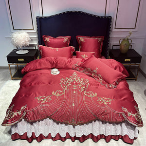 European-style Bed Linen, Bed Cover Light Luxury Style Four-piece Suit